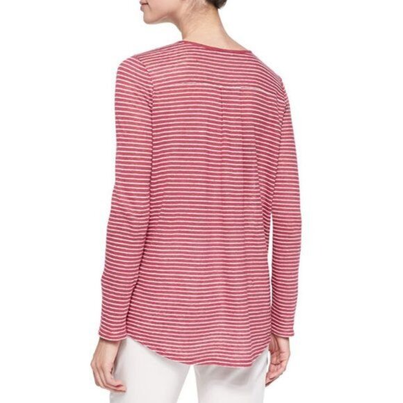 Vince Long-Sleeve Tee W/ Mixed Stripes - M - Picture 3 of 7